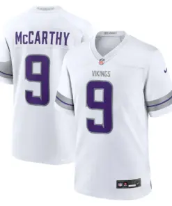 J.J. McCarthy Minnesota Vikings Nike Alternate Game Jersey - White