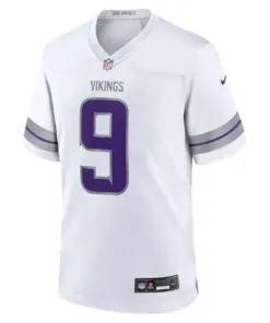 Alternative view of J.J. McCarthy Minnesota Vikings Nike Alternate Game Jersey - White