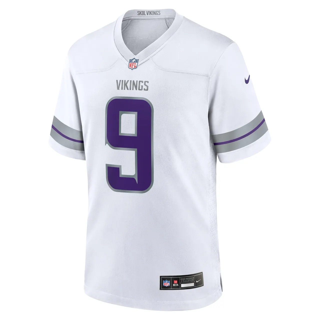 J.J. McCarthy Minnesota Vikings Nike Alternate Game Jersey - White - Image 2