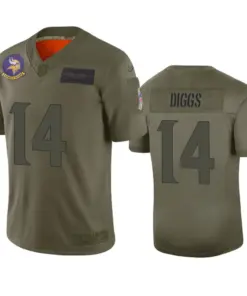 Stefon Diggs Minnesota Vikings Nike 2019 Salute to Service Limited Jersey - Olive