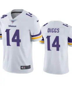 Stefon Diggs Minnesota Vikings Nike 100th Season Vapor Limited Jersey - White