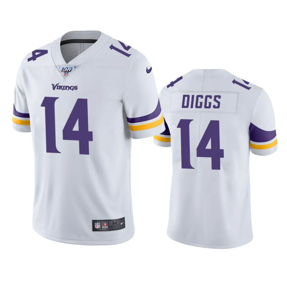Stefon Diggs Minnesota Vikings Nike 100th Season Vapor Limited Jersey - White
