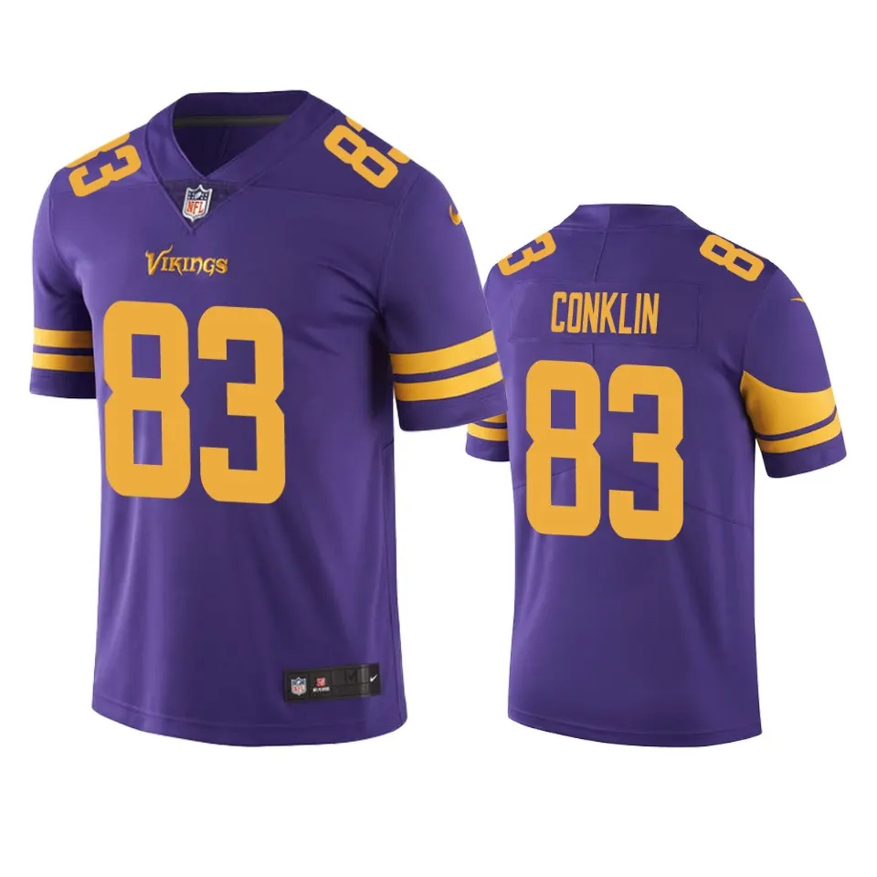 Tyler Conklin Minnesota Vikings Nike Color Rush Limited Jersey - Purple