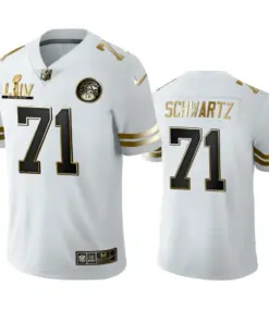 Mitchell Schwartz Kansas City Chiefs Nike Super Bowl LIV Golden Edition Jersey - White