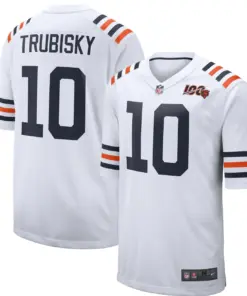 Mitchell Trubisky Chicago Bears Nike 2019 Alternate Classic 100th Season Player Game Jersey - White