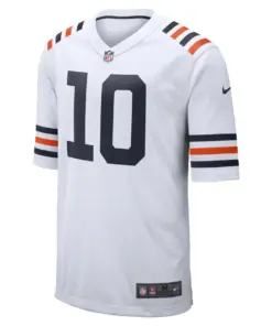 Mitchell Trubisky Chicago Bears Nike 2019 Alternate Classic Game Jersey - White - Image 2
