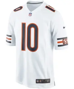 Mitchell Trubisky Chicago Bears Nike Event Game Jersey - White - Image 2