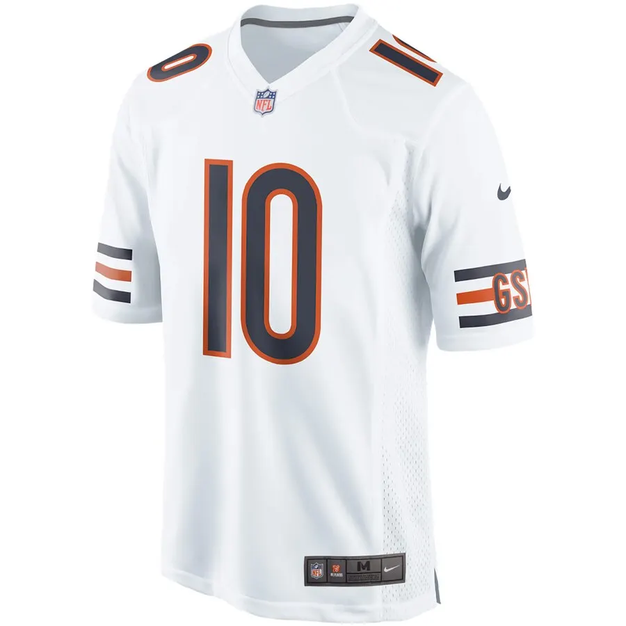 Mitchell Trubisky Chicago Bears Nike Event Game Jersey - White - Image 2