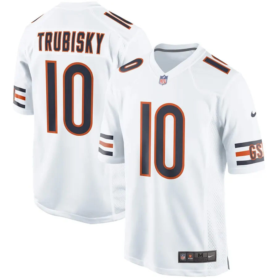 Mitchell Trubisky Chicago Bears Nike Event Game Jersey - White