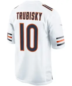 Mitchell Trubisky Chicago Bears Nike Event Game Jersey - White - Image 3