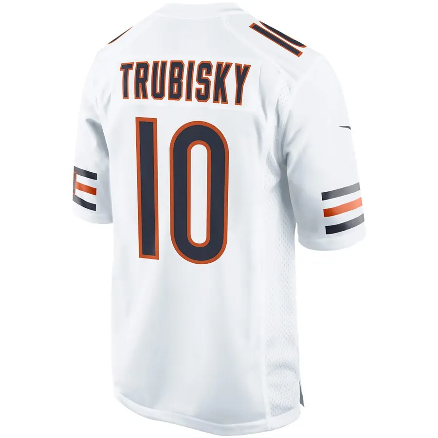 Mitchell Trubisky Chicago Bears Nike Event Game Jersey - White - Image 3