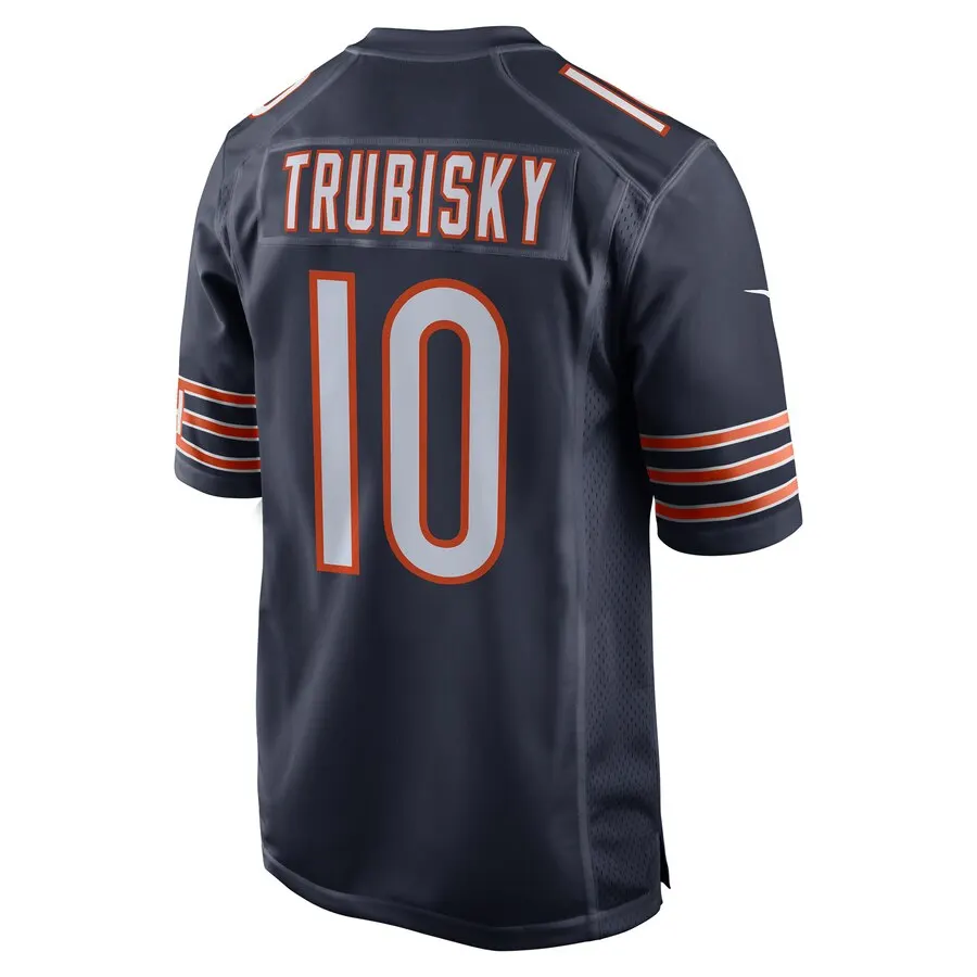 Mitchell Trubisky Chicago Bears Nike Game Jersey - Navy - Image 3
