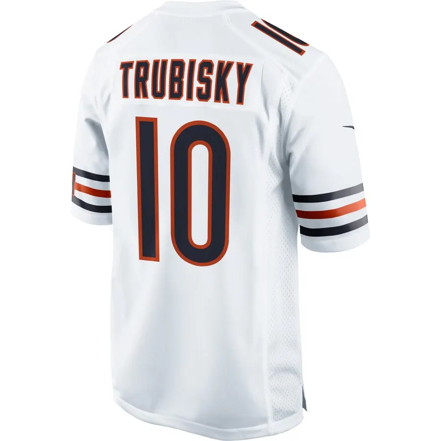 Mitchell Trubisky Chicago Bears Nike Game Jersey - White - Image 3