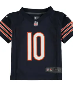 Alternative view of Mitchell Trubisky Chicago Bears Nike Toddler Game Jersey - Navy