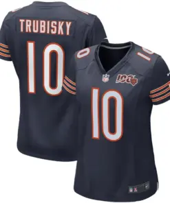 Mitchell Trubisky Chicago Bears Nike Women's 100th Season Game Jersey - Navy
