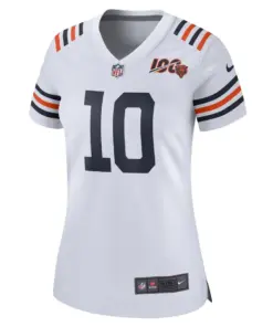 Alternative view of Mitchell Trubisky Chicago Bears Nike Women's 2019 Alternate Classic 100th Season Game Jersey - White