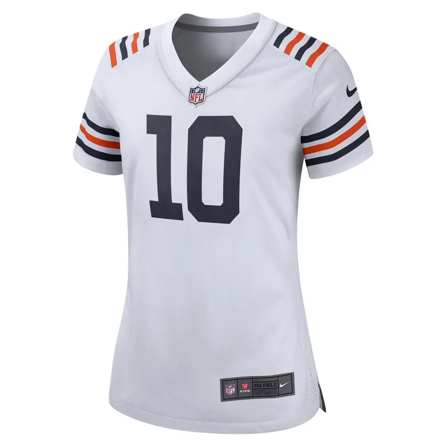 Mitchell Trubisky Chicago Bears Nike Women's 2019 Alternate Classic Game Jersey - White - Image 2