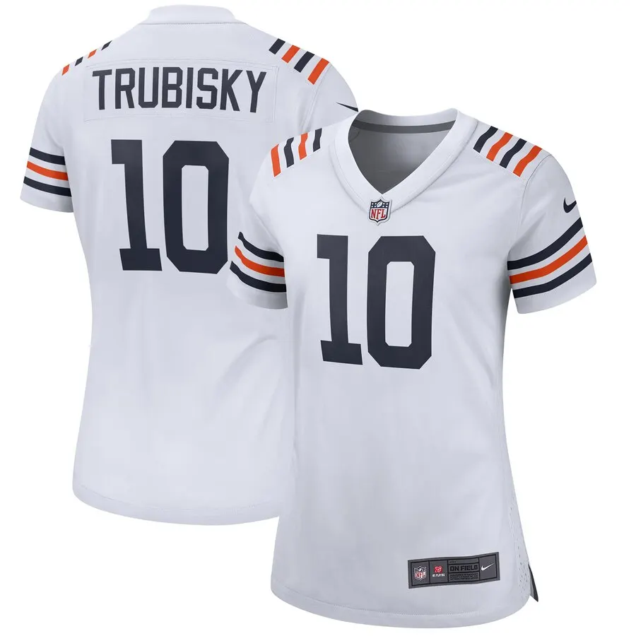 Mitchell Trubisky Chicago Bears Nike Women's 2019 Alternate Classic Game Jersey - White