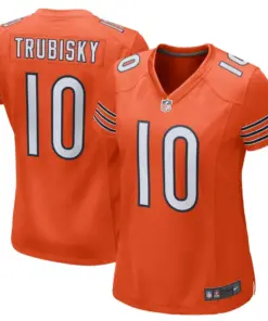 Mitchell Trubisky Chicago Bears Nike Women's Alternate Game Jersey - Orange