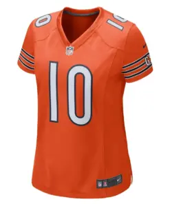 Alternative view of Mitchell Trubisky Chicago Bears Nike Women's Alternate Game Jersey - Orange