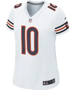 Alternative view of Mitchell Trubisky Chicago Bears Nike Women's Game Jersey - White