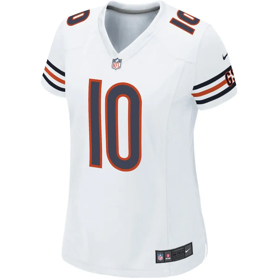 Mitchell Trubisky Chicago Bears Nike Women's Game Jersey - White - Image 2