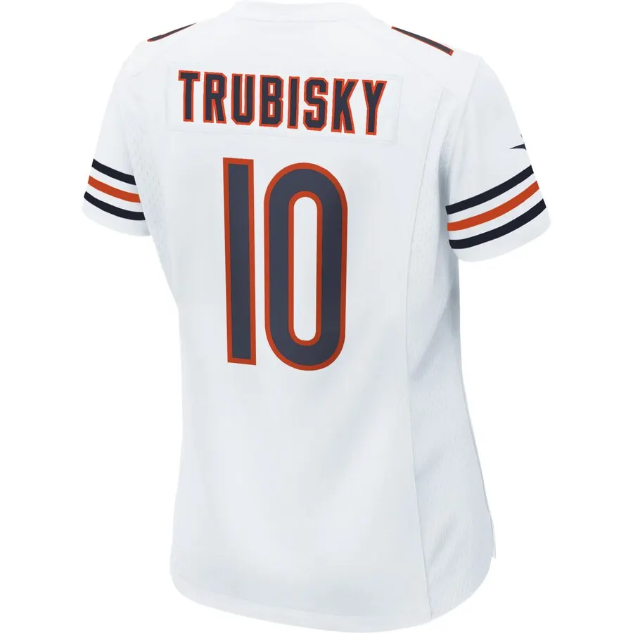 Mitchell Trubisky Chicago Bears Nike Women's Game Jersey - White - Image 3