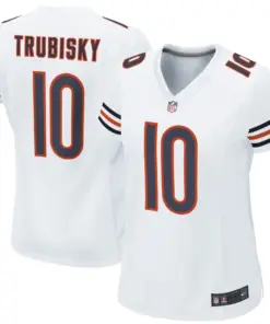 Mitchell Trubisky Chicago Bears Nike Women's Game Jersey - White