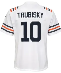 Mitchell Trubisky Chicago Bears Nike Youth 2019 Alternate Classic Game Jersey - White - Image 3