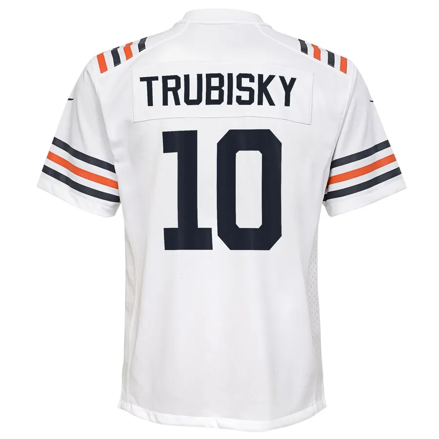 Mitchell Trubisky Chicago Bears Nike Youth 2019 Alternate Classic Game Jersey - White - Image 3