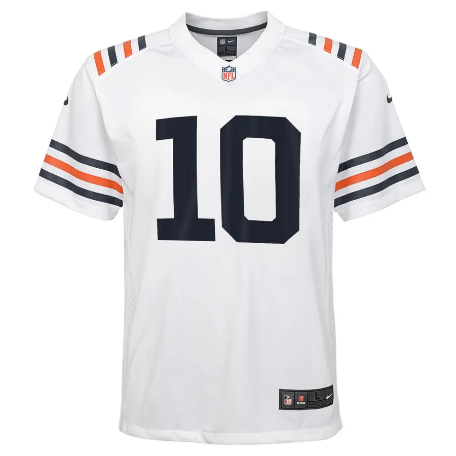 Mitchell Trubisky Chicago Bears Nike Youth 2019 Alternate Classic Game Jersey - White - Image 2