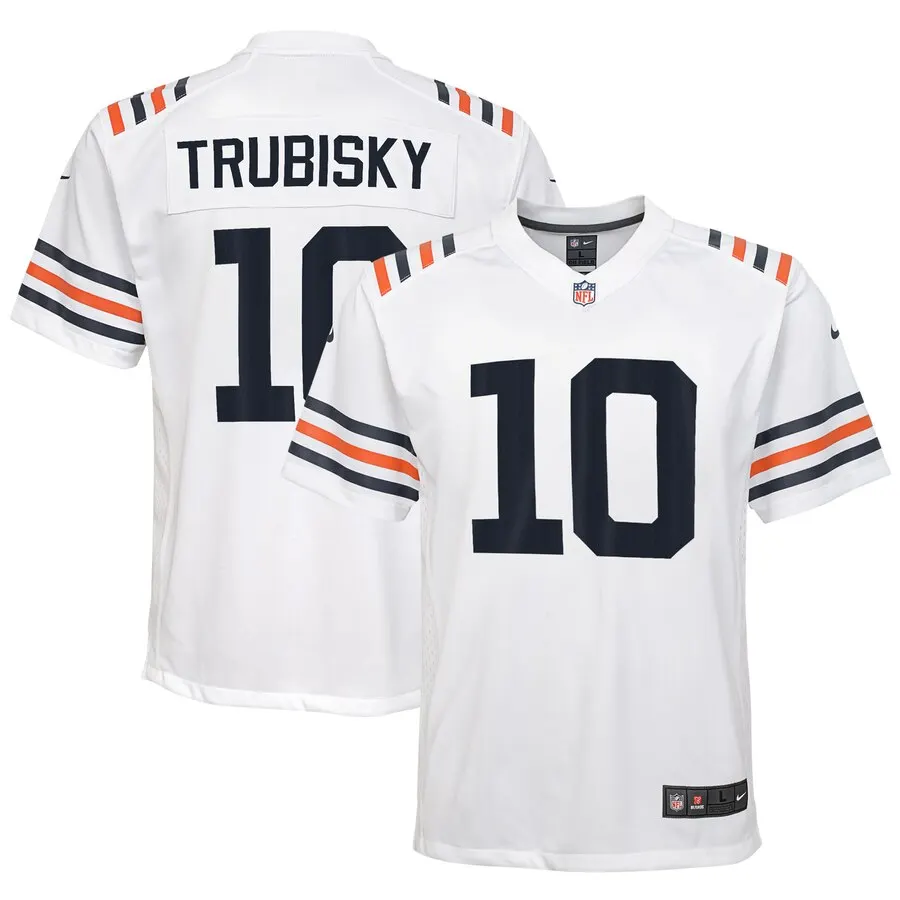 Mitchell Trubisky Chicago Bears Nike Youth 2019 Alternate Classic Game Jersey - White