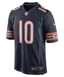 Alternative view of Mitchell Trubisky Chicago Bears Nike Youth Game Jersey - Navy