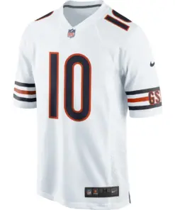 Alternative view of Mitchell Trubisky Chicago Bears Nike Youth Game Jersey - White