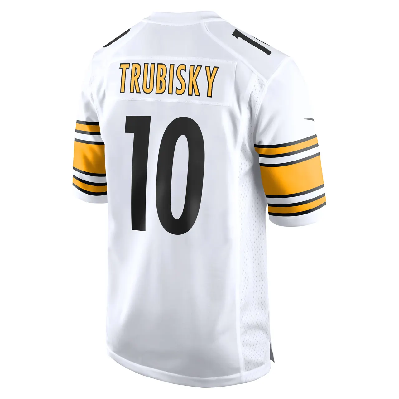 Mitchell Trubisky Pittsburgh Steelers Nike Game Player Jersey - White - Image 4