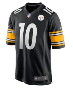 Mitchell Trubisky Pittsburgh Steelers Nike Player Game Jersey - Black - Image 3