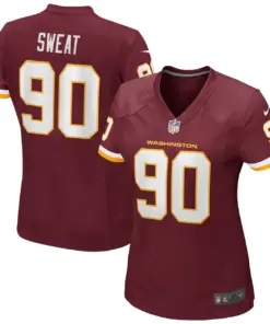 Alternative view of Montez Sweat Washington Commanders Nike Women's Team Game Player Jersey - Burgundy