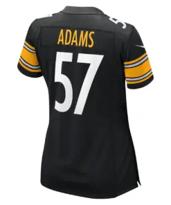 Montravius Adams Pittsburgh Steelers Nike Women's Game Player Jersey - Black - Image 4