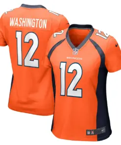 Montrell Washington Denver Broncos Nike Women's Game Player Jersey - Orange
