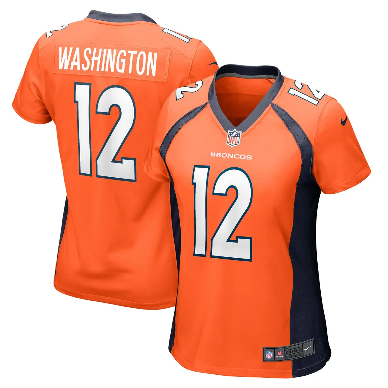 Montrell Washington Denver Broncos Nike Women's Game Player Jersey - Orange