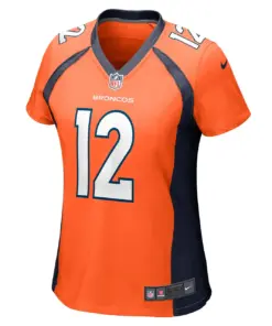 Alternative view of Montrell Washington Denver Broncos Nike Women's Game Player Jersey - Orange