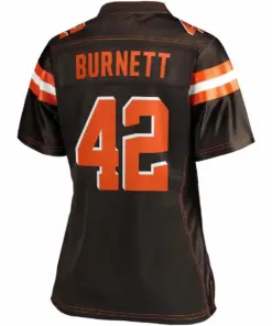 Morgan Burnett Cleveland Browns NFL Pro Line Women's Team Player Jersey - Brown - Image 3