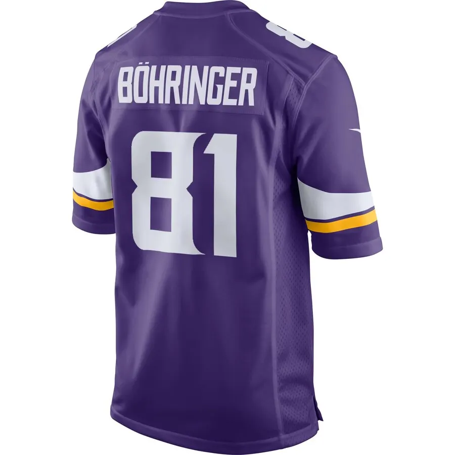 Moritz Bohringer Minnesota Vikings Nike Youth Team Color Game Jersey - Purple - Image 3