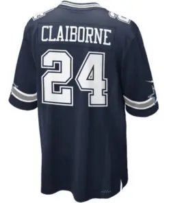 Morris Claiborne Dallas Cowboys Nike Team Color Game Jersey - Navy Blue - Image 3
