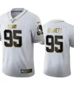 Myles Garrett Cleveland Browns Nike 100th Season Golden Edition Jersey - White