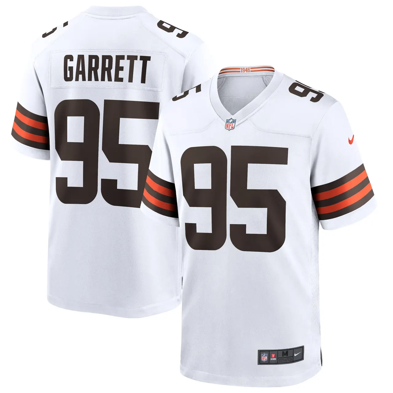 Myles Garrett Cleveland Browns Nike Player Game Jersey - White - Image 2