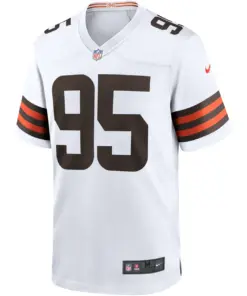 Myles Garrett Cleveland Browns Nike Player Game Jersey - White - Image 3