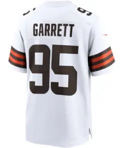 Myles Garrett Cleveland Browns Nike Player Game Jersey - White - Image 4