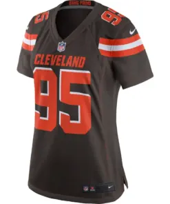 Alternative view of Myles Garrett Cleveland Browns Nike Women's Game Jersey - Brown