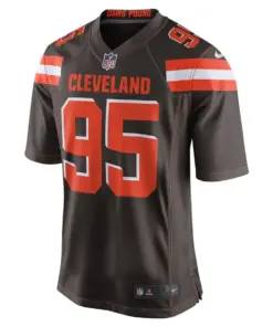Alternative view of Myles Garrett Cleveland Browns Nike Youth Game Jersey - Brown